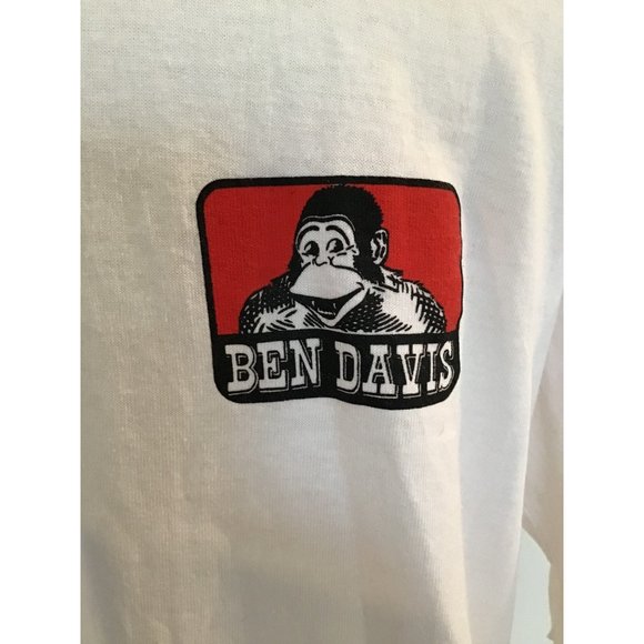 Vintage BEN DAVIS ~ PICKY PICKY PICKY ~White T Shirt Size L EUC - Picture 2 of 4